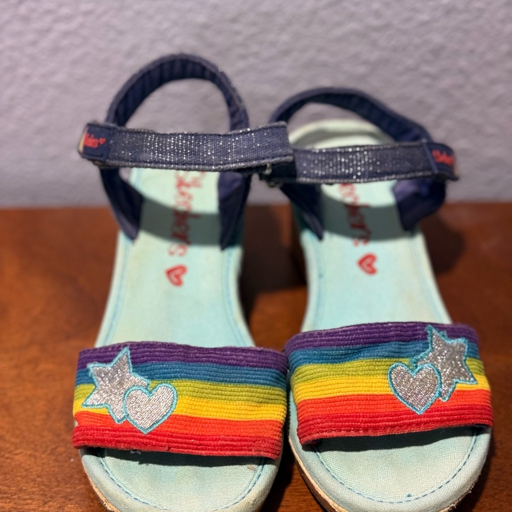 Skechers Rainbow Kids Sandals with Star and Heart